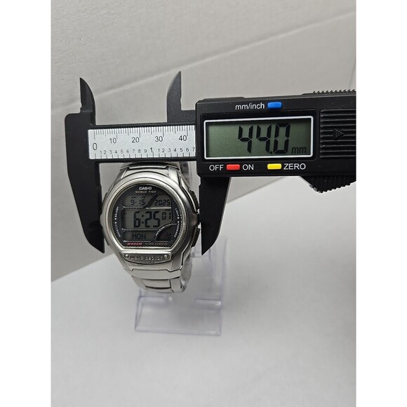 Casio Wave Ceptor Radio Controlled Digital Watch Alarm World Time New Battery - Picture 5 of 12